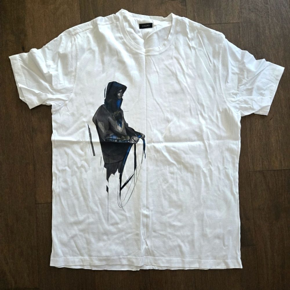 Z Zegna print t-shirt size XXXL New